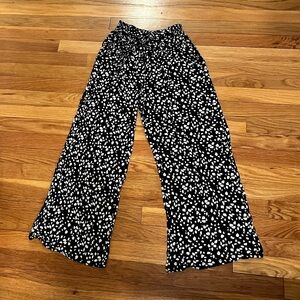 Angie Black and White Patterned Pants